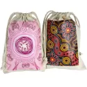 branded Midi 100% Cotton Drawstring Bag, from our range of promotional Drawstring Bags &amp; Back Sacks