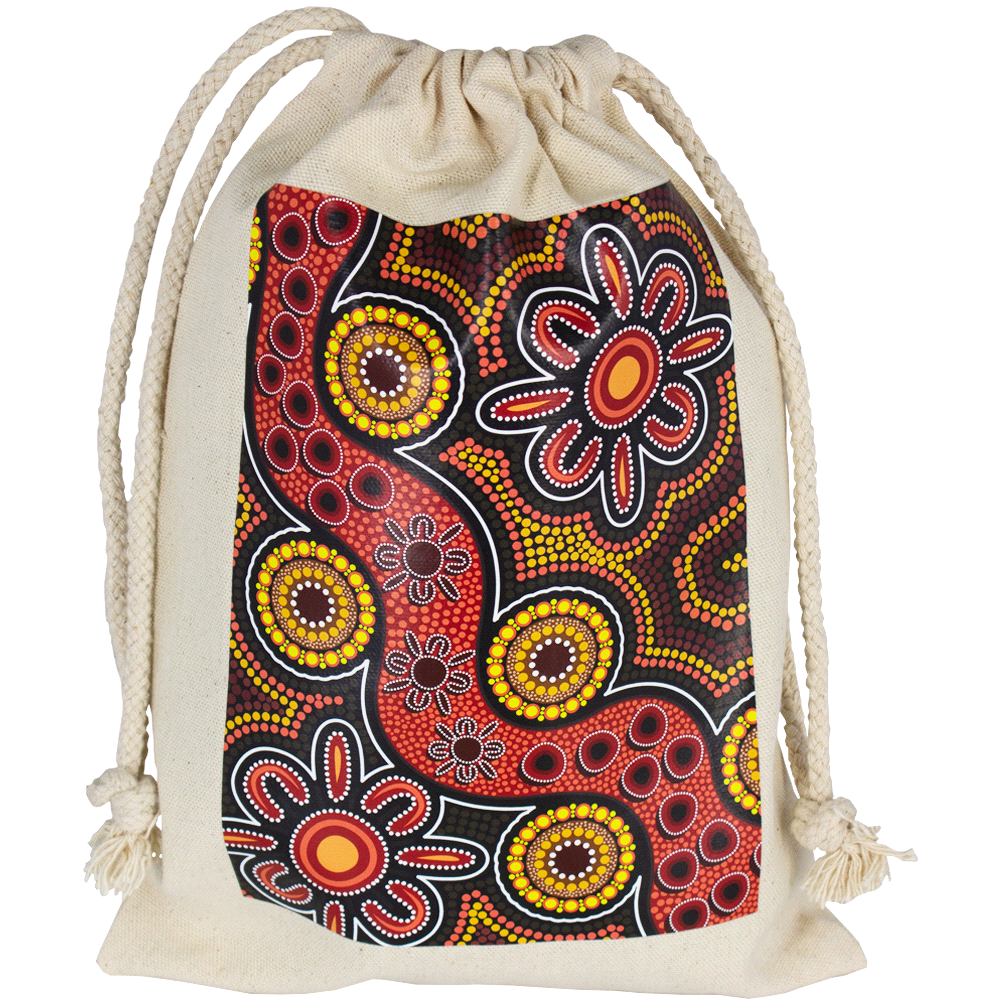 branded Midi 100% Cotton Drawstring Bag, from our range of promotional Drawstring Bags & Back Sacks