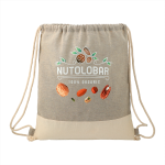Drawstring Bags &amp; Back Sacks  - Split Recycled Cotton Drawstring Bag