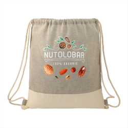Drawstring Bags & Back Sacks - Split Recycled Cotton Drawstring Bag