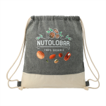 Drawstring Bags &amp; Back Sacks  - Split Recycled Cotton Drawstring Bag