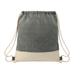 Drawstring Bags &amp; Back Sacks  - Split Recycled Cotton Drawstring Bag