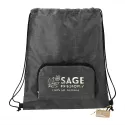 branded Ash Recycled Packable Drawstring Bag, from our range of promotional Drawstring Bags &amp; Back Sacks
