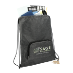 Drawstring Bags &amp; Back Sacks  - Ash Recycled Packable Drawstring Bag