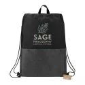 branded Ash Zippered Recycled Drawstring Bag, from our range of promotional Drawstring Bags &amp; Back Sacks