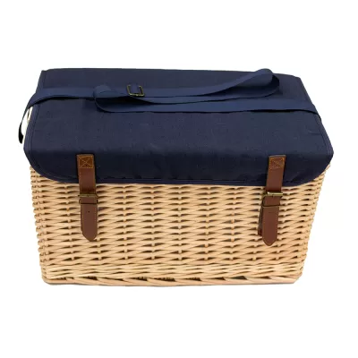 branded Trekk Wicker Basket With Picnic Table, from our range of promotional Picnic Sets