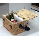 branded Trekk Wicker Basket With Picnic Table, from our range of promotional Picnic Sets