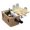 branded Trekk Wicker Basket With Picnic Table, from our range of promotional Picnic Sets