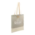 branded Split Recycled 150ml Cotton Twill Convention Tote, from our range of promotional Cotton &amp; Calico Tote Bags