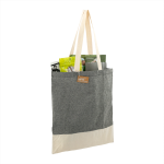 branded Split Recycled 150ml Cotton Twill Convention Tote, from our range of promotional Cotton &amp; Calico Tote Bags