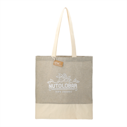 branded Split Recycled 150ml Cotton Twill Convention Tote, from our range of promotional Cotton & Calico Tote Bags