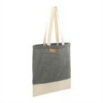 branded Split Recycled 150ml Cotton Twill Convention Tote, from our range of promotional Cotton &amp; Calico Tote Bags