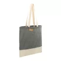 branded Split Recycled 150ml Cotton Twill Convention Tote, from our range of promotional Cotton &amp; Calico Tote Bags