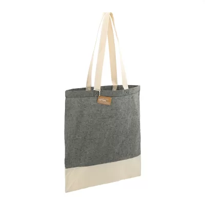branded Split Recycled 150ml Cotton Twill Convention Tote, from our range of promotional Cotton & Calico Tote Bags