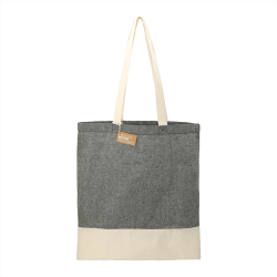 branded Split Recycled 150ml Cotton Twill Convention Tote, from our range of promotional Cotton & Calico Tote Bags