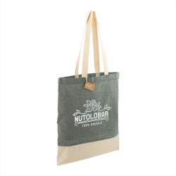 branded Split Recycled 150ml Cotton Twill Convention Tote, from our range of promotional Cotton & Calico Tote Bags