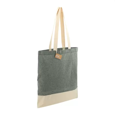 branded Split Recycled 150ml Cotton Twill Convention Tote, from our range of promotional Cotton & Calico Tote Bags