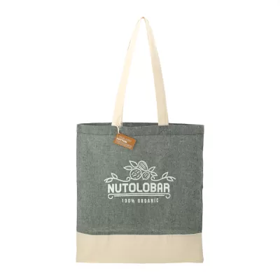 branded Split Recycled 150ml Cotton Twill Convention Tote, from our range of promotional Cotton & Calico Tote Bags