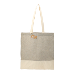 branded Split Recycled 150ml Cotton Twill Convention Tote, from our range of promotional Cotton & Calico Tote Bags
