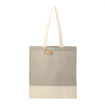 branded Split Recycled 150ml Cotton Twill Convention Tote, from our range of promotional Cotton & Calico Tote Bags