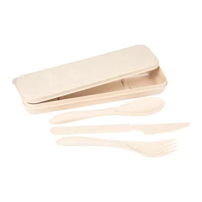 branded Bamboo Fiber Cutlery Set in Carry Case, from our range of promotional Homeware Products