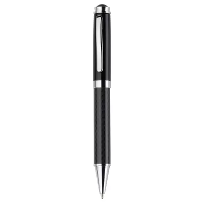 branded Black Top Carbon Fibre Ballpoint Pen, from our range of promotional Metal Promotional Pens