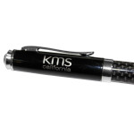 branded Black Top Carbon Fibre Ballpoint Pen, from our range of promotional Metal Promotional Pens
