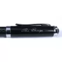 branded Black Top Carbon Fibre Ballpoint Pen, from our range of promotional Metal Promotional Pens
