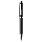 branded Black Top Carbon Fibre Ballpoint Pen, from our range of promotional Metal Promotional Pens