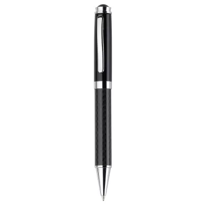 branded Black Top Carbon Fibre Ballpoint Pen, from our range of promotional Metal Promotional Pens