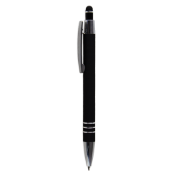 branded Lyon Click Action Ballpoint Pen with Stylus, from our range of promotional Metal Promotional Pens