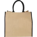 branded Colour Highlighted Large Jute Tote, from our range of promotional Jute Shopping &amp; Tote Bags