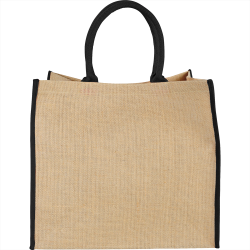 branded Colour Highlighted Large Jute Tote, from our range of promotional Jute Shopping & Tote Bags