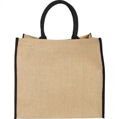 branded Colour Highlighted Large Jute Tote, from our range of promotional Jute Shopping & Tote Bags