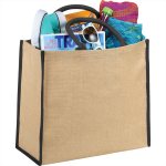 Jute Shopping &amp; Tote Bags  - Colour Highlighted Large Jute Tote