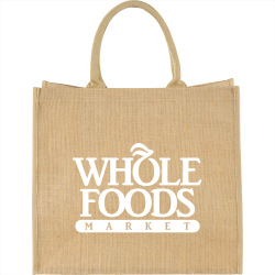 branded Colour Highlighted Large Jute Tote, from our range of promotional Jute Shopping & Tote Bags