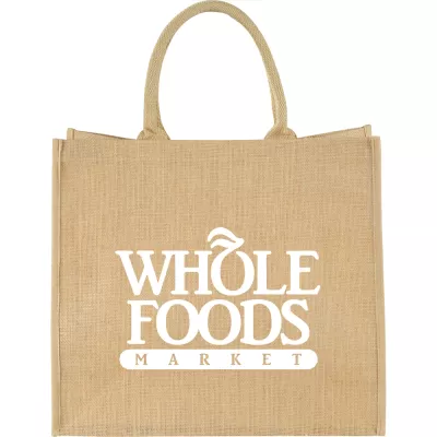 branded Colour Highlighted Large Jute Tote, from our range of promotional Jute Shopping & Tote Bags