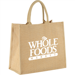 branded Colour Highlighted Large Jute Tote, from our range of promotional Jute Shopping & Tote Bags
