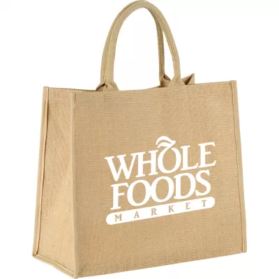 branded Colour Highlighted Large Jute Tote, from our range of promotional Jute Shopping & Tote Bags