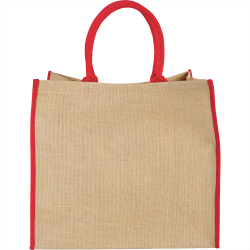 branded Colour Highlighted Large Jute Tote, from our range of promotional Jute Shopping & Tote Bags