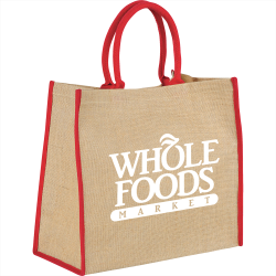 branded Colour Highlighted Large Jute Tote, from our range of promotional Jute Shopping & Tote Bags