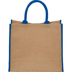 branded Colour Highlighted Large Jute Tote, from our range of promotional Jute Shopping & Tote Bags