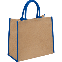 branded Colour Highlighted Large Jute Tote, from our range of promotional Jute Shopping & Tote Bags