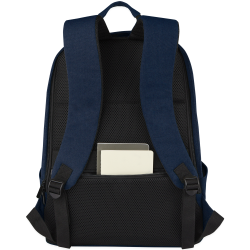 branded Darani GRS Recycled Canvas Anti-theft 15 Inch Laptop Backpack, from our range of promotional Backpacks