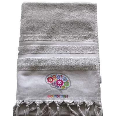 branded Trekk Flat Terry Towel, from our range of promotional Beach Towels