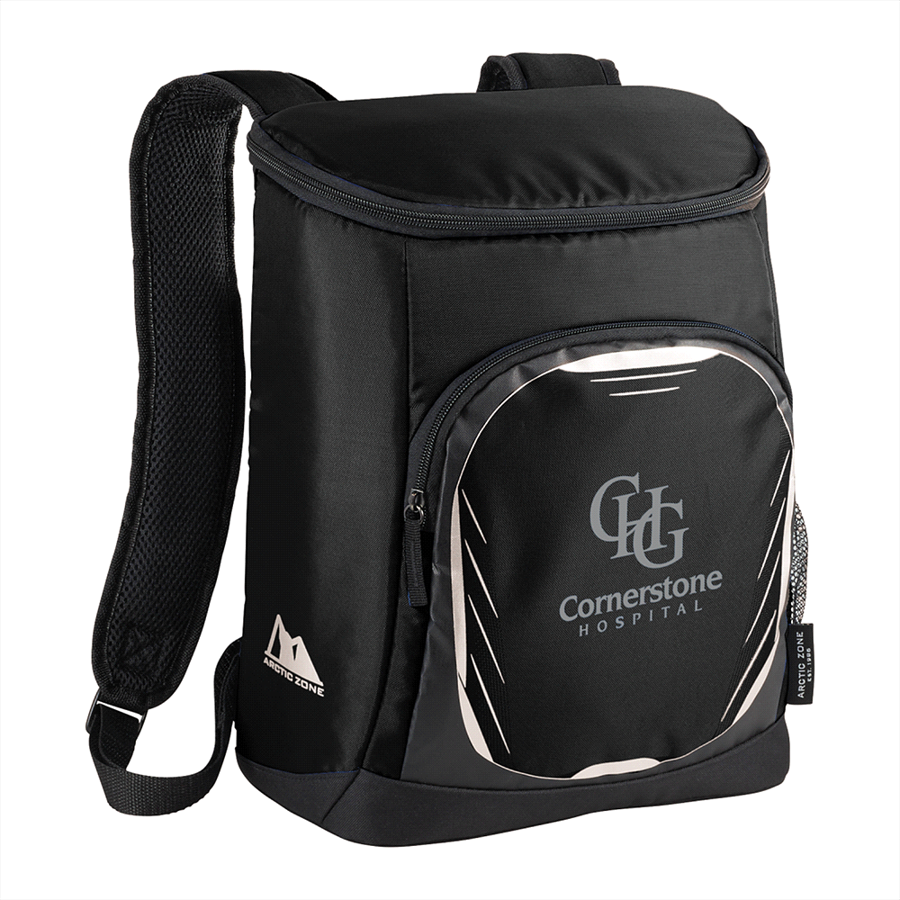 branded Arctic Zone 18 Can Cooler Backpack, from our range of promotional Cooler Bags