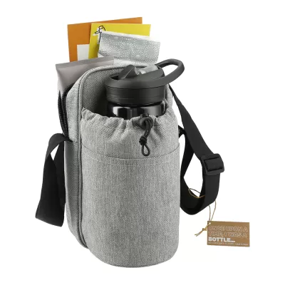 branded Traver RPET Adjustable Bottle Sling Cooler w/ Pouch, from our range of promotional Cooler Bags