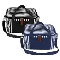 branded Striped Cotton Canvas Cooler, from our range of promotional Cooler Bags