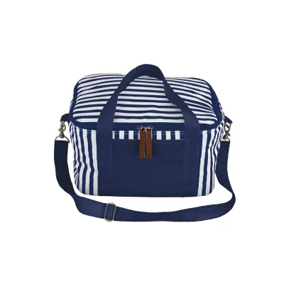 branded Striped Cotton Canvas Cooler, from our range of promotional Cooler Bags