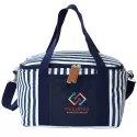 branded Striped Cotton Canvas Cooler, from our range of promotional Cooler Bags